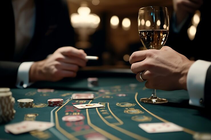 Qiu Qiu card game table interface at paham platform showing dealer position and player seats